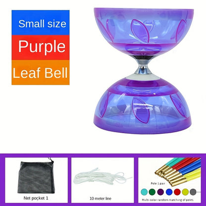 MYSPORTS Traditional Chinese Yo-Yo with Dual Bamboo Leaf & Bell - Durable ABS, Professional Pulley System for Outdoor Sports & Fitness Training