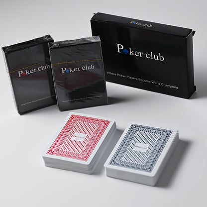2 Pairs of 100% PVC Plastic Playing Cards, Durable and Stain-Resistant, Giant Index Playing Cards, Wide Cards 2.48*3.46inch, Family and Colleague Party Board Game Cards