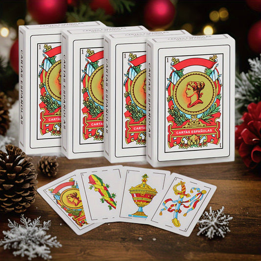 Authentic Spanish Playing Cards, Classic Barajas Spanish Deck, Suitable for Brisca, Puerto Rican, And Mexican Styles, Perfect for Family Gatherings And Entertainment.