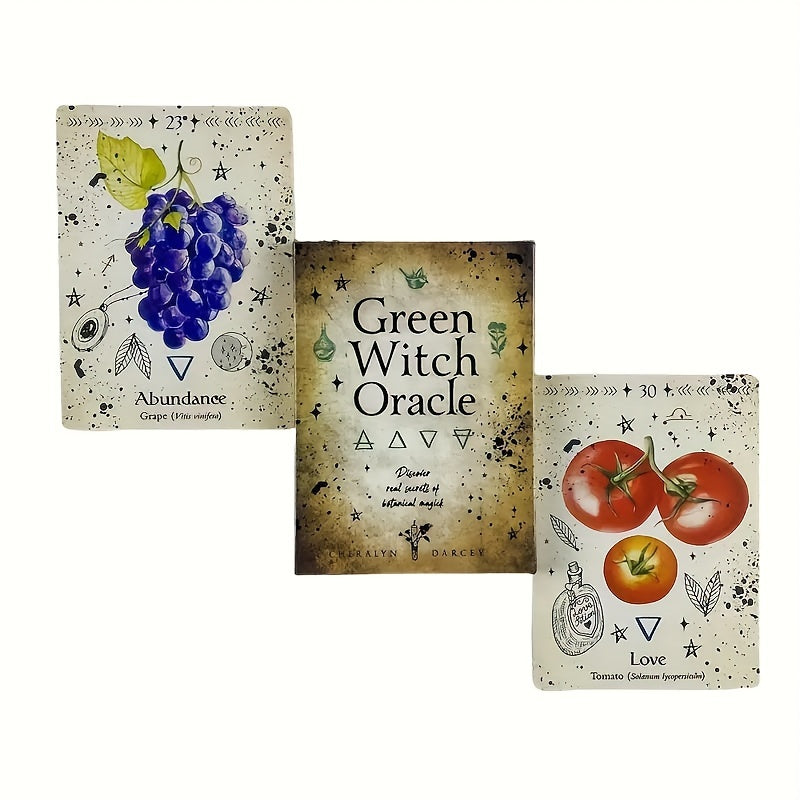 Green Witch Oracle Cards 44 Cards English Visions Divination Edition Deck Board Playing Games