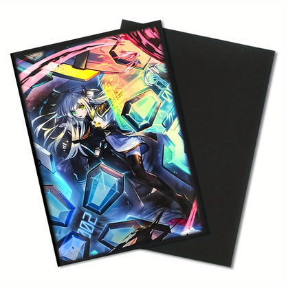 Premium Anime Card Sleeves 50 Pack Premium Anime Gaming Card Sleeves - Protective Trading Card Covers, Compatible with Japanese Size Cards, Ideal for PTCG Collectors and Players, Age 14+