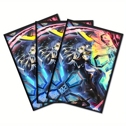 Premium Anime Card Sleeves 50 Pack Premium Anime Gaming Card Sleeves - Protective Trading Card Covers, Compatible with Japanese Size Cards, Ideal for PTCG Collectors and Players, Age 14+