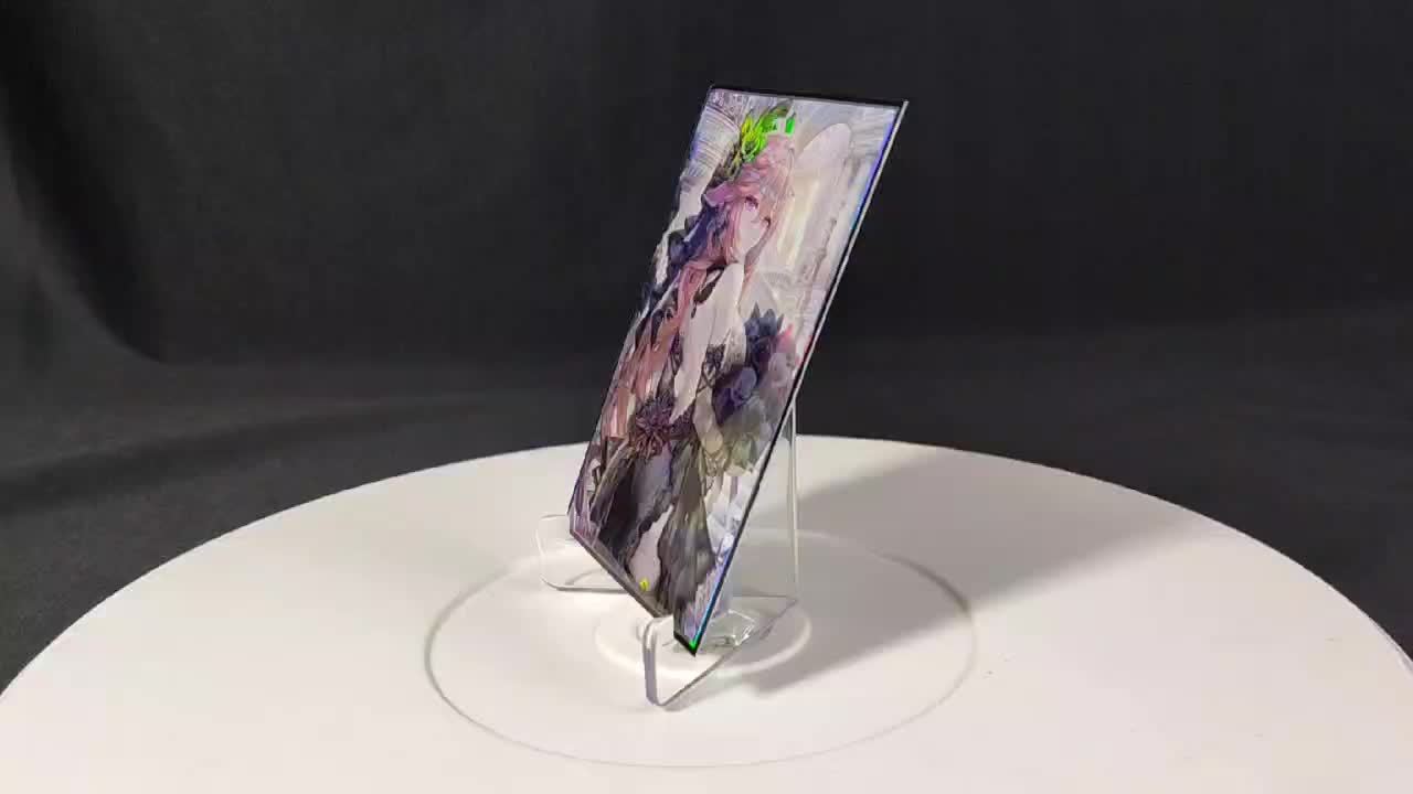 60pcs Holographic Anime Standard Card Sleeves for MTG, Board Game Trading Cards