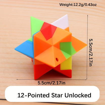 10-Piece Challenging Mind Games Puzzle Set - Durable Plastic Interlocks for IQ Boost & Logic Practice - Fun Fidget Toy with Exciting Random Designs for Pastime