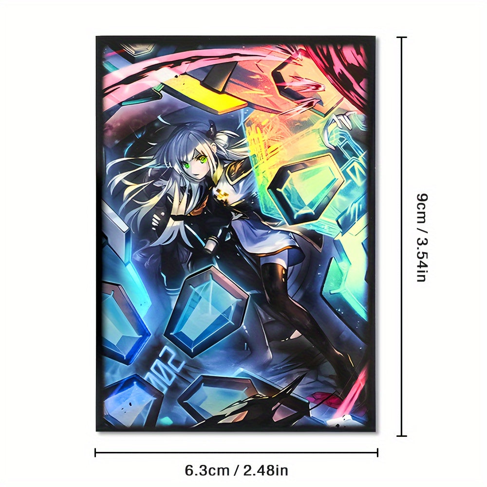 Premium Anime Card Sleeves 50 Pack Premium Anime Gaming Card Sleeves - Protective Trading Card Covers, Compatible with Japanese Size Cards, Ideal for PTCG Collectors and Players, Age 14+