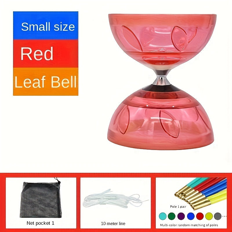 MYSPORTS Traditional Chinese Yo-Yo with Dual Bamboo Leaf & Bell - Durable ABS, Professional Pulley System for Outdoor Sports & Fitness Training