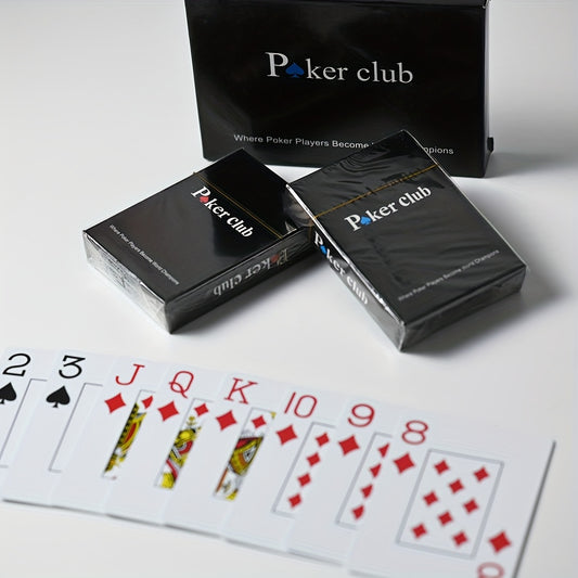 2 Pairs of 100% PVC Plastic Playing Cards, Durable and Stain-Resistant, Giant Index Playing Cards, Wide Cards 2.48*3.46inch, Family and Colleague Party Board Game Cards