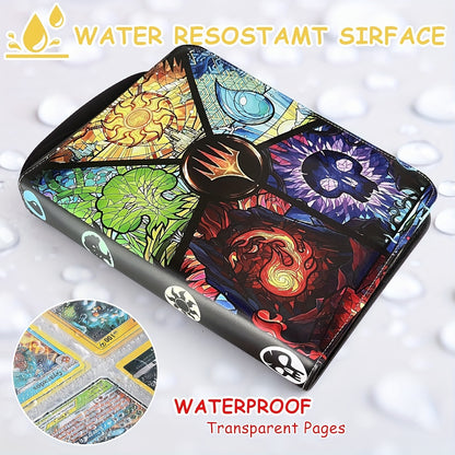 Collectible Card Sleeves, 9 Pocket Premium 900 Double-Sided PU Card Binder, a Card Album for Storing MTG, TCG, Sports Cards, And Game Cards.