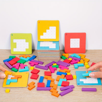 Quick Interactive Geometric Jigsaw Puzzle Toy Educational Tabletop Game Teaching Aids Christmas Gift for Quick Battle