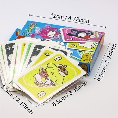 1pc\u002F2pcs Sanrio Elements Game Cards Fashionable and Exquisite Game Cards Suitable for Family Gatherings Outdoor Leisure Time Intellectual Game Exercise Memory Exercise Cards Collectible Cards Holiday Gifts