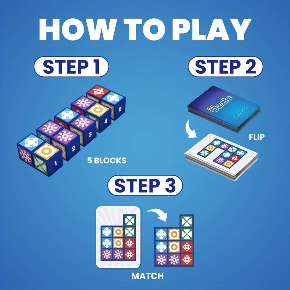 Colorful Family Fun Game Blue Colorful Family Fun Board Game - Durable Paper Material, Engaging Dinner & Bonding Activity, Perfect for Easter, Women's Day, Valentine's Day, Thanksgiving