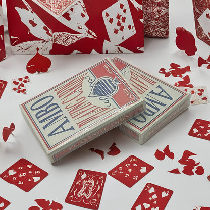 Jumbo Playing Cards for Indoor & Outdoor Fun - Durable Cardstock, Giant Size for Party Games & Holiday Entertainment, with Red & Black Design, Party Game Supplies|Traditional Playing Cards|Bold Suit Markings, Playing Cards Deck