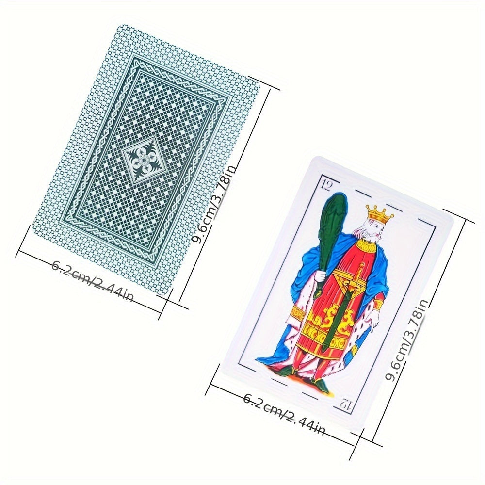 Authentic Spanish Playing Cards - Classic Baraja De Navidad Design, Paper Material, Ideal for Christmas, Puerto Rican & Mexican Styles