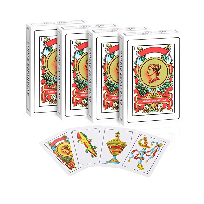 Authentic Spanish Playing Cards, Classic Barajas Spanish Deck, Suitable for Brisca, Puerto Rican, And Mexican Styles, Perfect for Family Gatherings And Entertainment.