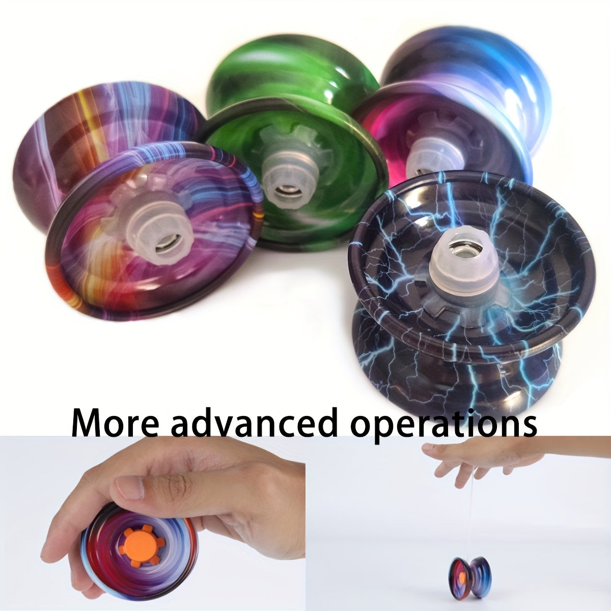 High-Speed Premium Metal Triple Bearing Yoyo - Durable & Dazzling Outdoor Sports Toy