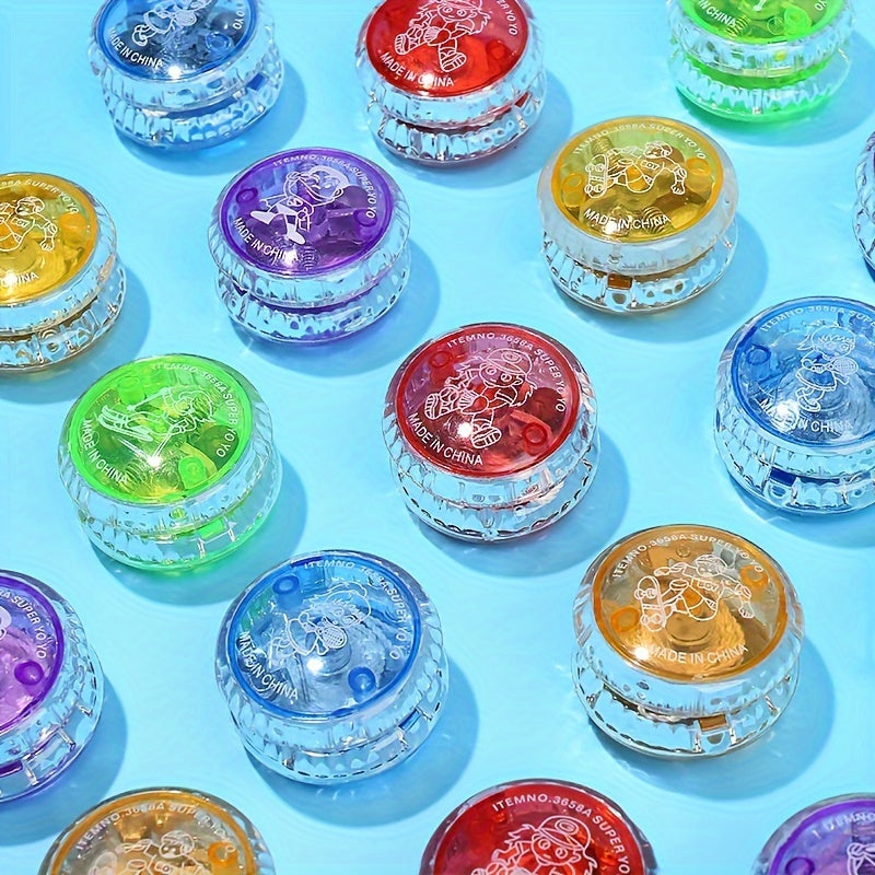 LED luminous yo yo Youngsters's toy, the perfect gift for Youngsters, Halloween, Easter, Thanksgiving, Christmas, birthdays, New Year and other holiday party gifts, with random colors