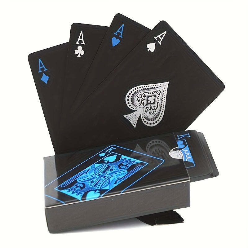 Durable Waterproof PVC Illusionist Playing Cards - High-Index Plastic, Perfect for Game Nights & Family Fun
