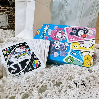1pc\u002F2pcs Sanrio Elements Game Cards Fashionable and Exquisite Game Cards Suitable for Family Gatherings Outdoor Leisure Time Intellectual Game Exercise Memory Exercise Cards Collectible Cards Holiday Gifts