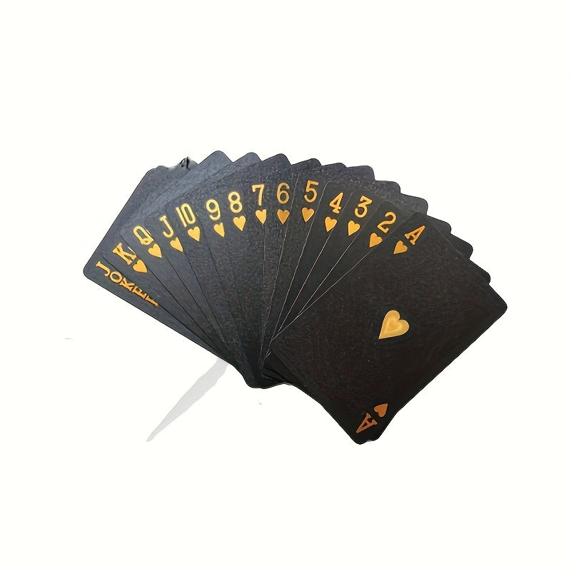 Two Sets of Waterproof Playing Cards, Ideal for Poker Games During Family Gatherings.
