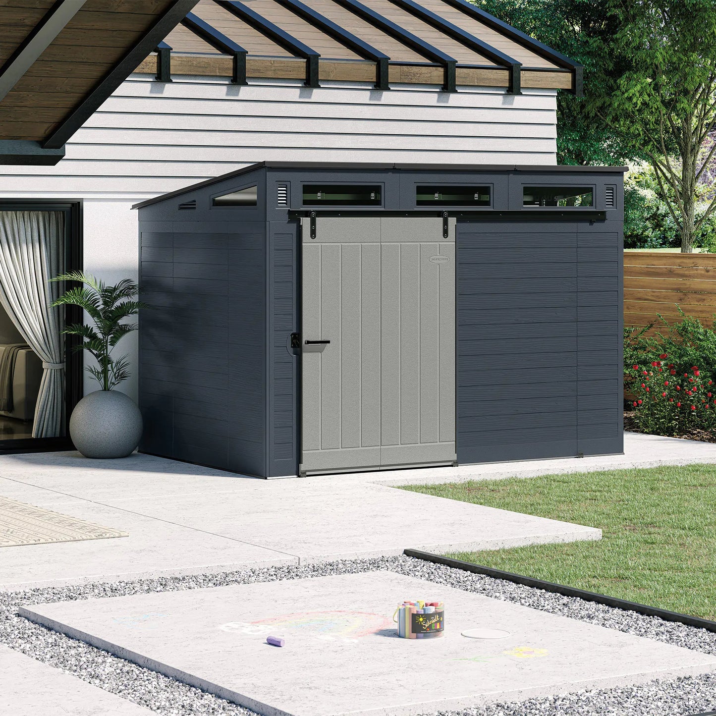 🔥Summer Sale 🔥Suncast Modernist 10 ft x 7 ft. Sliding Door Storage Shed