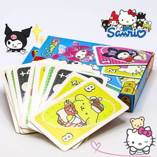 1pc\u002F2pcs Sanrio Elements Game Cards Fashionable and Exquisite Game Cards Suitable for Family Gatherings Outdoor Leisure Time Intellectual Game Exercise Memory Exercise Cards Collectible Cards Holiday Gifts