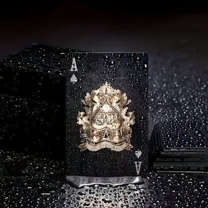 1 set of waterproof and flexible black poker card holders - durable plastic tabletop gaming card holders, high marking polymer, suitable for parties, family entertainment, and holiday gifts